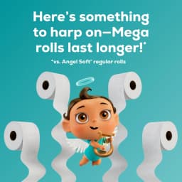 Angel Soft 2-Ply Toilet Paper, 36 Mega Rolls, 320 Sheets per Roll - Thumbnail 6