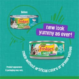 Purina Friskies Indoor, Saucy Seafood Bake, Wet Cat Food, 5.5 oz Can, 24 Pack - Thumbnail 2