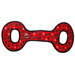 Tuffy No Stuff Ultimate Tug-O-War Red Paw Durable Squeaky Dog Toy - Thumbnail 1