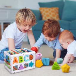 Toddler Montessori Toy for 1 Year Old, Upgrade Shape Sorter Toys and Developmental Sensory Toys 12-24 Months for Boys Girls Gifts, Preschool Learning - Thumbnail 5