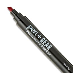 Pen+Gear Non-Toxic Permanent Markers, Chisel Tip, Black Color, 2 Count - Thumbnail 4