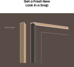 Samsung VGSCFA85BWBZA Customizable Bezel for the 2021 85" The Frame TV (Modern Brown) - Thumbnail 11