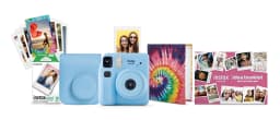 Fujifilm instax Mini SE Instant Camera Bundle with Case, 10 Pack Film, Album, and Frame Stickers, Light Blue (Value Bundle) - Thumbnail 3