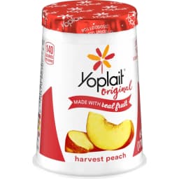 Yoplait Original Low Fat Harvest Peach Yogurt Cup, Made with Real Fruit, 6 oz - Thumbnail 10