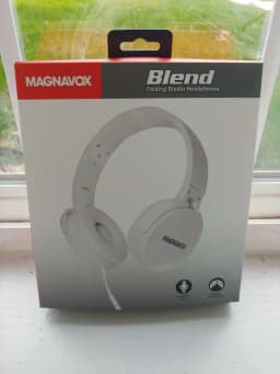 RHEA- Magnavox Blend White Foldable Headphones - Thumbnail 2