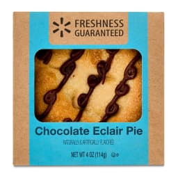 Freshness Guaranteed 4" Chocolate clair Mini Baked Pie, 4 oz Carton (Shelf Stable) - Thumbnail 1