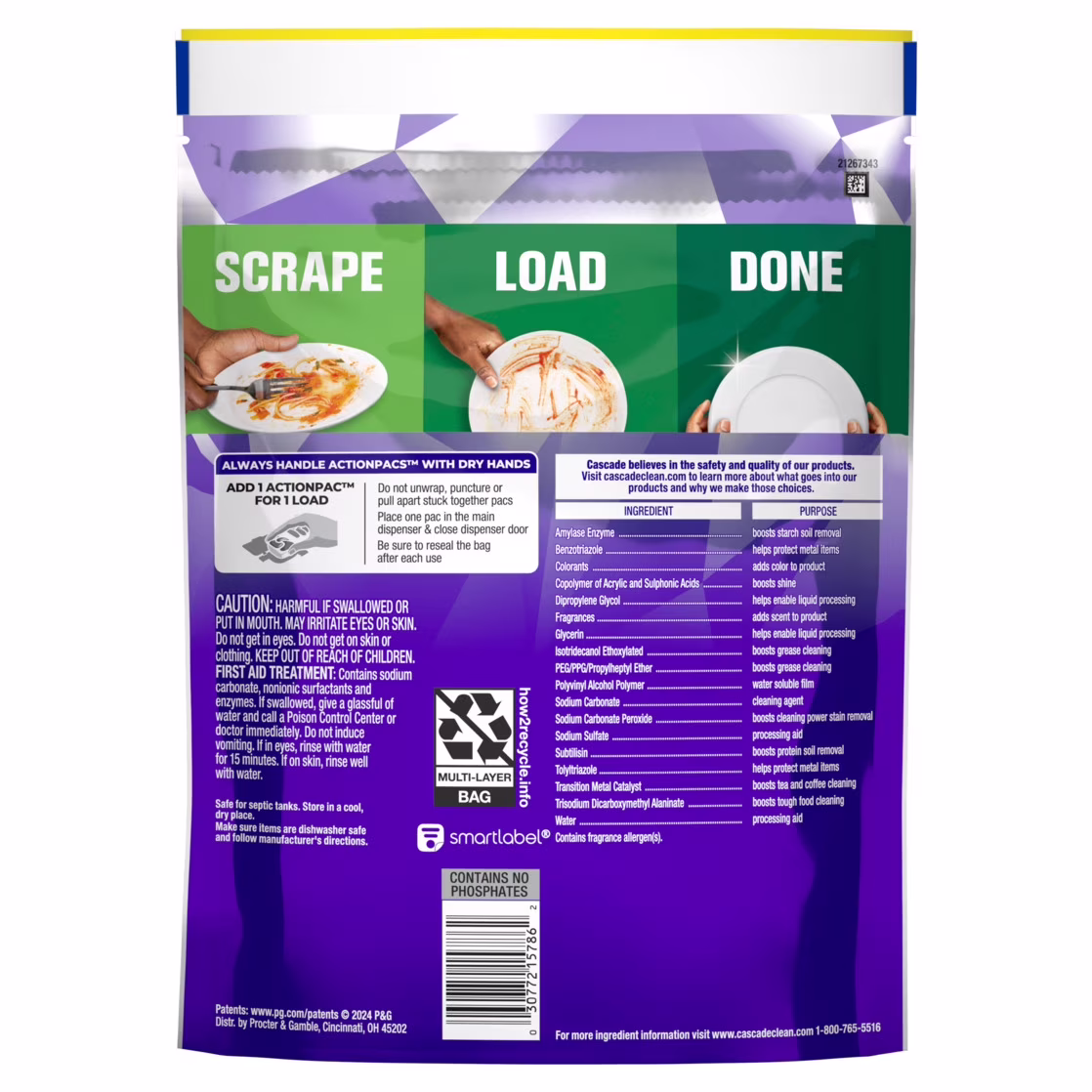 Cascade Platinum Plus Dishwasher Pods, Dishwasher Detergent, Dish Detergent Soap, Mountain, 19 Count - Thumbnail 10