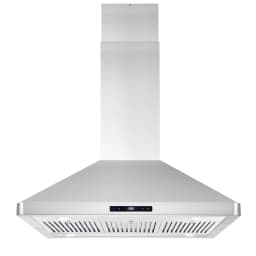 Cosmo 5 Piece Kitchen Appliance Package with 36" Freestanding Gas Range 36" Island Range Hood 24" Built-in Fully Integrated Dishwasher French Door - Thumbnail 3