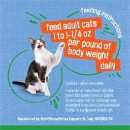 Purina Friskies Indoor, Flaked Ocean Whitefish Dinner, Wet Cat Food, 5.5 oz Can, 24 Pack - Thumbnail 9