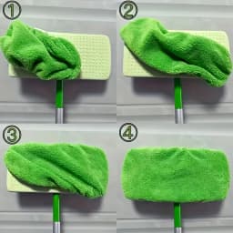 16-Pack Reusable Microfiber Mop Pads, Compatible with Sweeper Mops — Dry Sweeping & Wet Mopping Cloths, Ideal for Household Cleaning — Washable Wet - Thumbnail 6