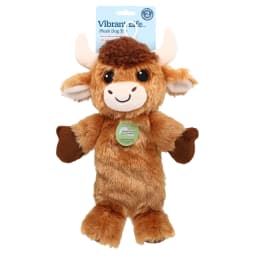 Vibrant Life Brown Longhorn Plush Dog Toy with Crinkle and Squeaker, Chew Level 2 - Thumbnail 7