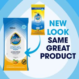 Pledge Multisurface Cleaning Wipes, pH Balanced, Fresh Citrus, 25 Count - Thumbnail 2