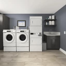 Whirlpool CHW9150GW 27 Inch Commercial Front Load Washer - Thumbnail 4