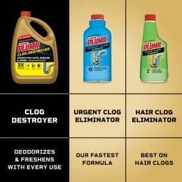 Liquid-Plumr Clog Destroyer Pro-Strength Drain Clog Remover, 80 fl oz - Thumbnail 7