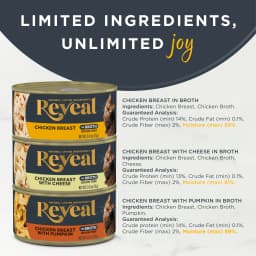 Reveal Pet Food, Natural Wet Cat Food, Chicken in Broth Variety Pack, 2.47 oz Cans - Thumbnail 4