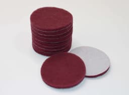 10Pc Drill Brush Replacement Scour Pads - Red 4" Round For Power Scrubber Driver - Thumbnail 1