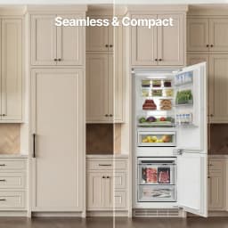 Ca'Lefort 22 Inch Panel Ready Refrigerator,Built-In Refrigerator with Freezer, 3-Zone Cooling,for Home Bars & Kitchen Designs(Panel Not Included) - Thumbnail 9