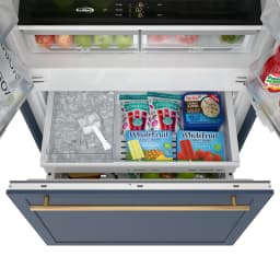 36 In. Panel Ready French Door Refrigerator With Ice maker, water dispenser, Frost Free . 19.6 total cubic - Thumbnail 8