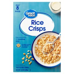 Great Value Toasted Rice Crisps Breakfast Cereal, 12 oz - Thumbnail 1