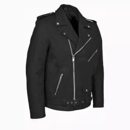Maoxin Men's Leather Jacket Men's Motorcycle Leather Jacket Top With Zipper Plus Size Leather Jacket Leather Jacket Plus Size Black M - Thumbnail 5