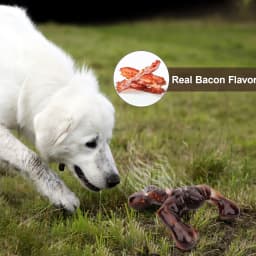 Aelflane Dog Toys for Aggressive Chewers, Dog Chew Toys,Indestructible Dog Toys for Large Breed, Bacon Flavored - Thumbnail 4
