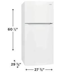 Frigidaire 14 Cu. Ft. Top Freezer Refrigerator, White - Thumbnail 4