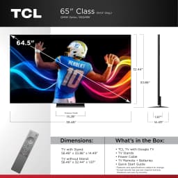 TCL 65" Class QM8K Series QD-Mini LED QLED 4K UHD Smart Google TV (NEW, 2025) - 144Hz, Local Dimming - Thumbnail 2