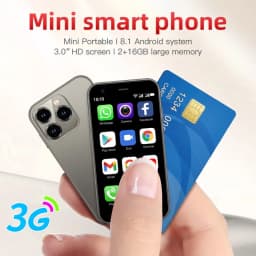 SOYES XS15 Android 8.1 2GB RAM 16GB ROM Ultra-thin 3 Inch Dual SIM Smart Phone, Grey - Thumbnail 2