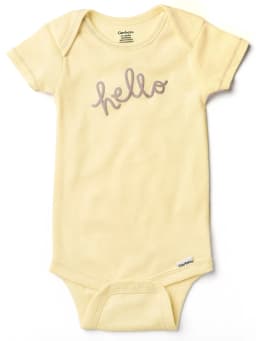 Gerber Baby Boy or Girl Neutral Short Sleeve Cotton Onesies, 2-Pack, Sizes Newborn - 12 Months - Thumbnail 7