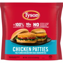 Tyson White Meat Chicken Patties, 23 oz (Frozen, Fully Cooked) - Thumbnail 11