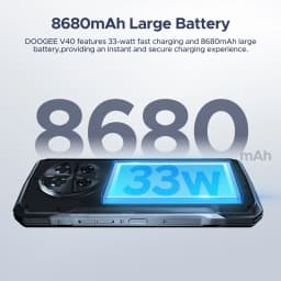 DOOGEE V40 Rugged Smartphone 5G,32GB+512GB/2TB Rugged Phone,4nm D7300,6.78" FHD+120Hz Rugged Unlocked Cell Phone,108MP+20MP Night Vision,8680mAh,3 Card Slots/Dual Unlock/NFC/Wi-Fi6E/IP69K - Thumbnail 3