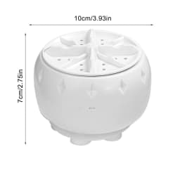 PATLOLLAV Mini USB-Powered Turbo Washing Machine – Compact Ultrasonic Washer for Clothes, Dishes & Small Items | Perfect for Travel, Camping, Dorms - Thumbnail 3