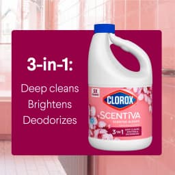 Clorox Scentiva Scented Bleach, Cherry Blossom & Peach, 81 fl oz - Thumbnail 5