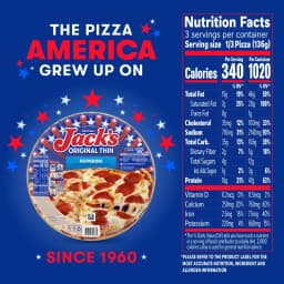 Jack's Frozen Meat Pizza, Pepperoni and Cheese, Original Thin Crust Pizza for Grilling, 14.3 oz (Frozen) - Thumbnail 6