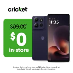 Cricket Wireless moto g power 2026 128GB, 8GB RAM (Prepaid), PANTONE Evening Blue - Thumbnail 1