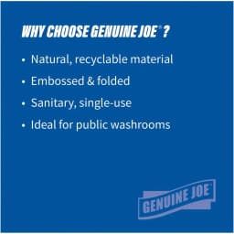 Genuine Joe Multi-Fold Natural Paper Towels - 16 Pack, 250 Sheets Each - Thumbnail 7