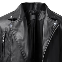 Bazeneo Mens Leather Jackets Faux Leather Motorcycle Jackets Pu Long Sleeve Biker Jacket Vintage Plain Colour Fitted Coats Full Zip Collar Casual Outwear Punk Clothes for Men - Thumbnail 5