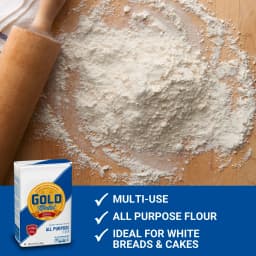 Gold Medal All Purpose Flour, Baking Flour, 5 lb Bag - Thumbnail 3