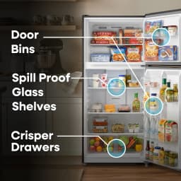 Element 18.1 cu. ft. Top Freezer Refrigerator – Stainless Steel, ENERGY STAR - Thumbnail 11