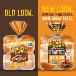 Nature's Own Perfectly Crafted Brioche Style Hamburger Buns, Non-GMO Hamburger Buns, 8 Count - Thumbnail 16