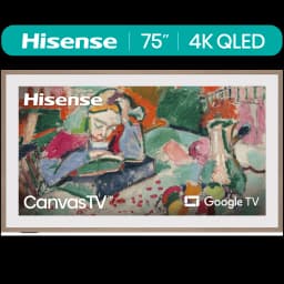Hisense 75-Inch Class QLED 4K S7N CanvasTV Series Dolby Vision HDR Google Smart TV (75S7N) - 144Hz, Art Mode - Thumbnail 1