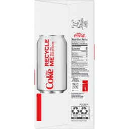 Diet Coke Soda Pop Cans, 12 fl oz, 24 Pack - Thumbnail 12