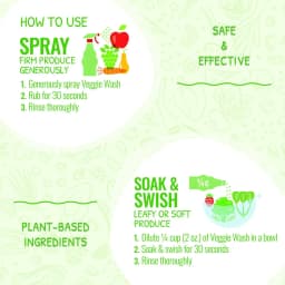 Veggie Wash All Natural Fruit and Vegetable Produce Cleaner, Sprayer, 16-Ounce - Thumbnail 3