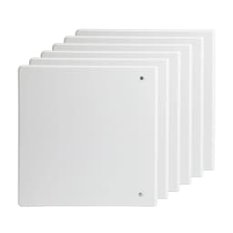 Pen + Gear 3-Ring Durable View Binder, 2 inch Binder Ring Type, Slant D-Ring, White, 6 Pack - Thumbnail 10