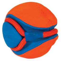 Chuckit! Rope Ball Indoor and Outdoor Fetch Dog Toy, 18" Rope, Blue and Orange, Pack - Thumbnail 4