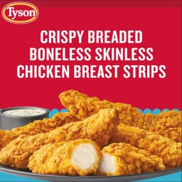 Tyson Frozen Crispy Chicken Breast Strips, 25 oz, 13g Protein per Serving (Fully Cooked) - Thumbnail 7