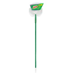 Libman Precision Angle Broom With Dustpan, Green White, Recycled Plastic Fibers - Thumbnail 3