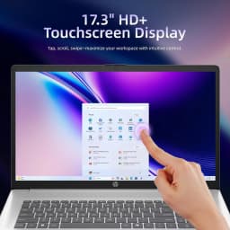 HP 17.3" HD+ Touchscreen Laptop, Intel Core Ultra 7 255U, 8 GB DDR5, 512GB SSD, Backlit Keyboard, Windows 11 Home - Thumbnail 3
