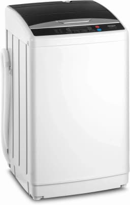 VINGLI 25LBS Full-Automatic Electric Laundry Machine， Portable Washing Machine with Stainless Steel Drum, 110V Compact Washer, Washer and Dryer Combo - Thumbnail 1