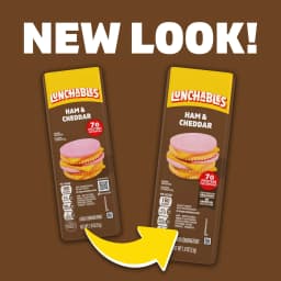 (5 pack) Lunchables Ham & Cheddar Value Pack, 1.9 oz Pack - Thumbnail 3